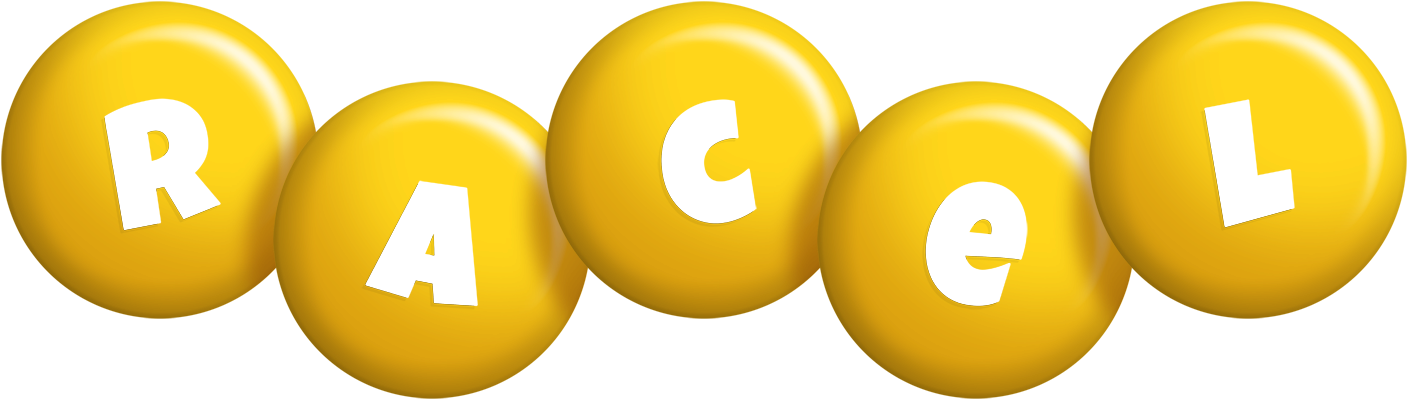 Racel candy-yellow logo
