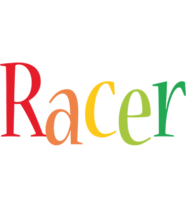 Racer birthday logo