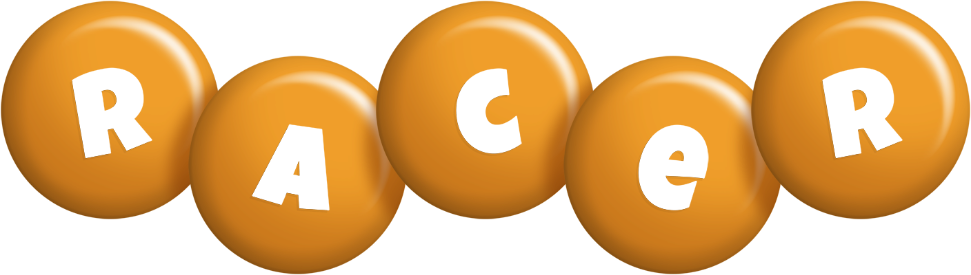 Racer candy-orange logo