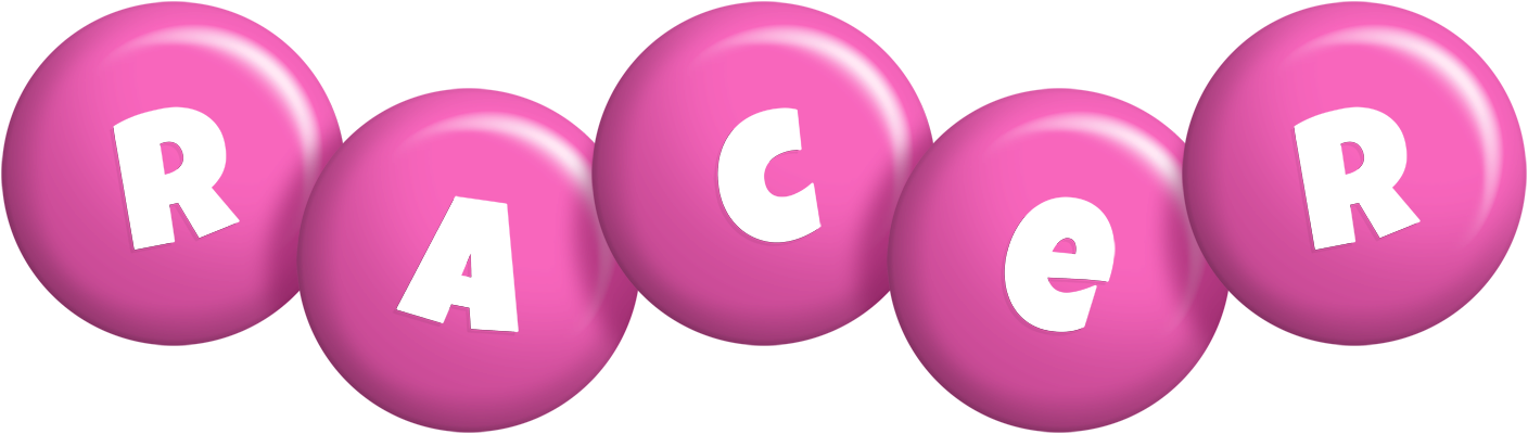 Racer candy-pink logo
