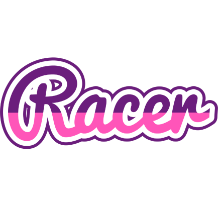 Racer cheerful logo