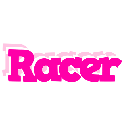 Racer dancing logo