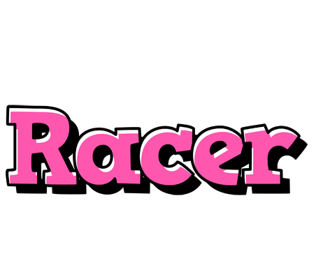 Racer girlish logo