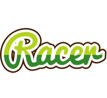 Racer golfing logo