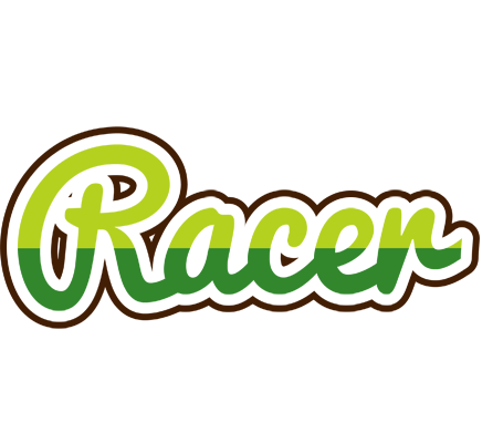 Racer golfing logo