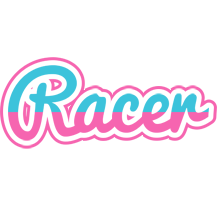 Racer woman logo