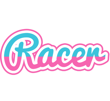 Racer woman logo