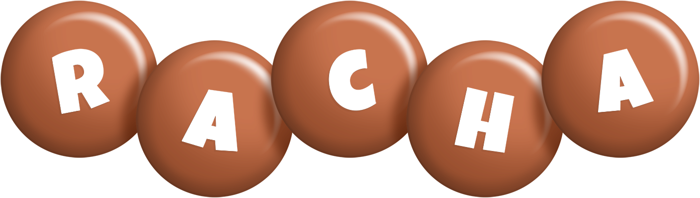Racha candy-brown logo