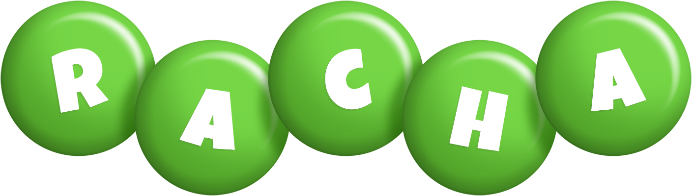 Racha candy-green logo