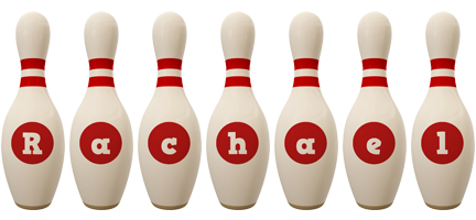 Rachael bowling-pin logo