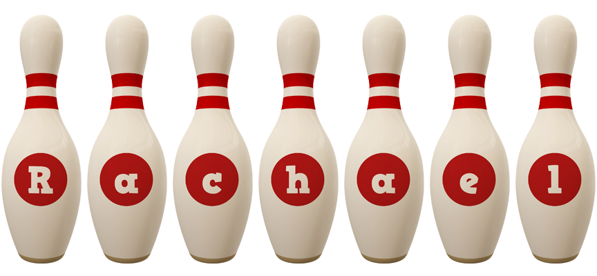 Rachael bowling-pin logo