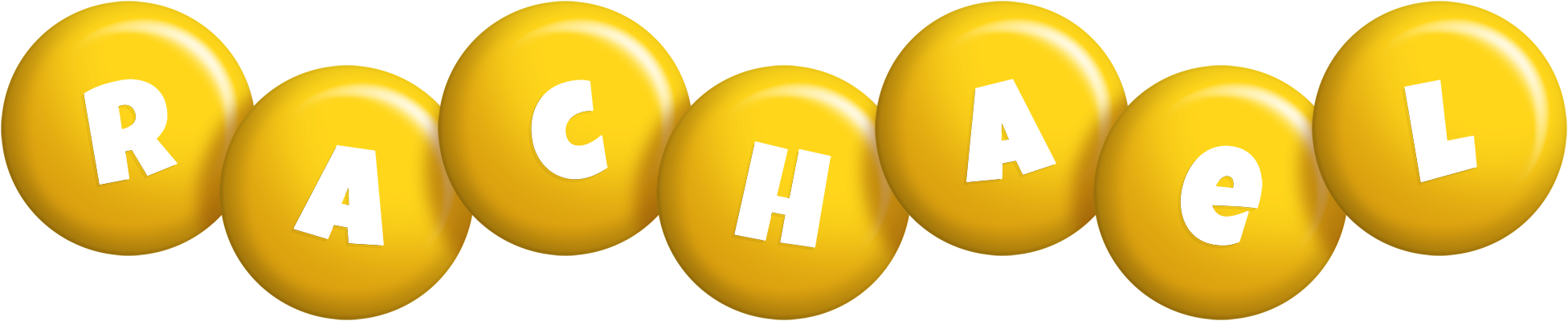 Rachael candy-yellow logo
