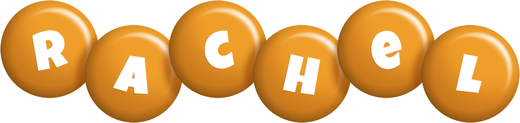 Rachel candy-orange logo