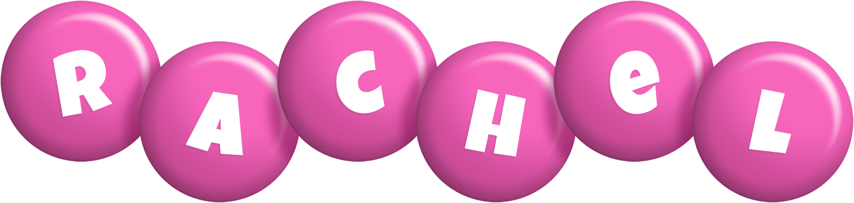 Rachel candy-pink logo