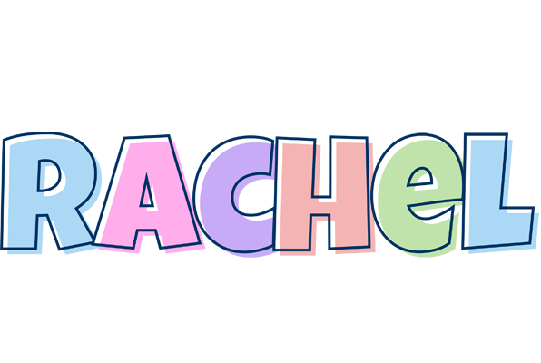 Rachel pastel logo
