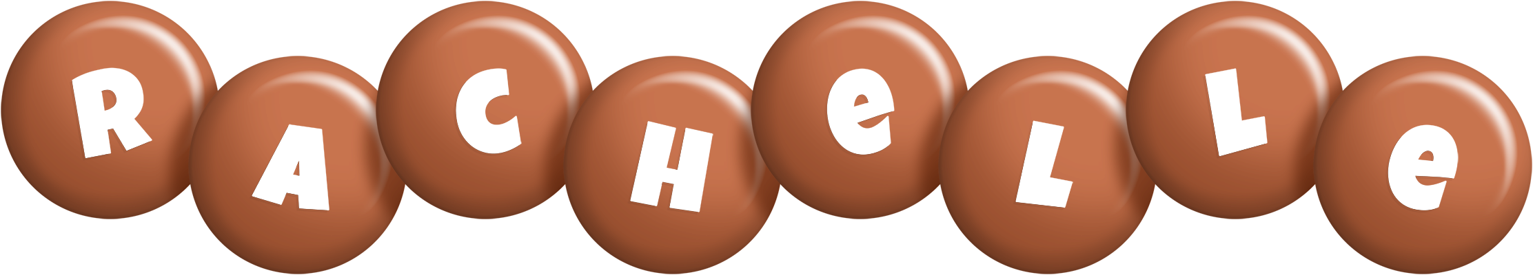 Rachelle candy-brown logo