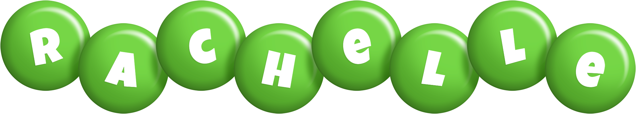 Rachelle candy-green logo