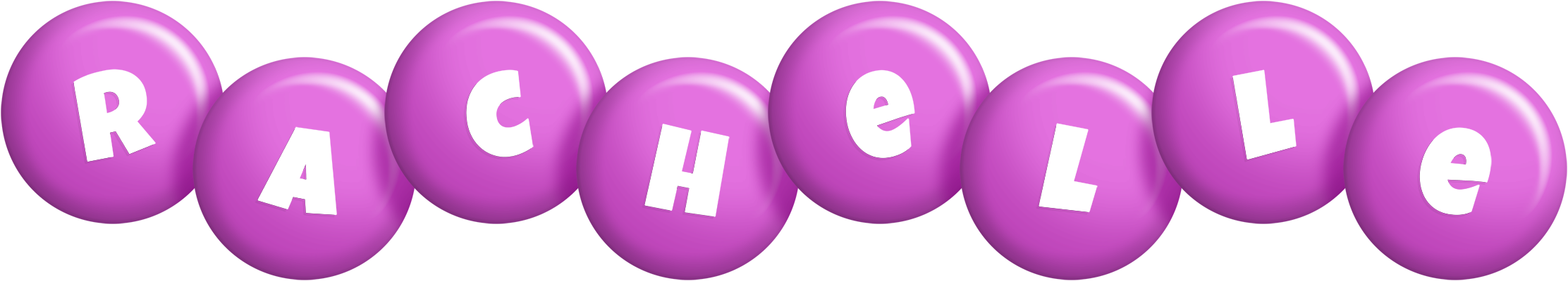 Rachelle candy-purple logo
