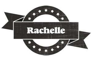 Rachelle grunge logo