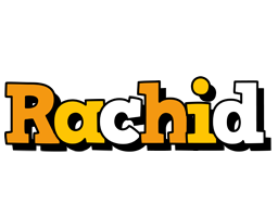 Rachid cartoon logo