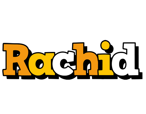 Rachid cartoon logo