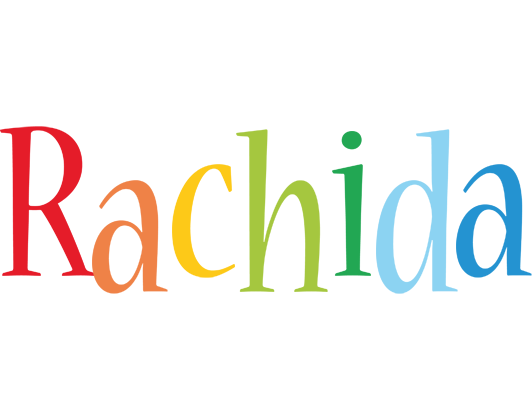 Rachida birthday logo