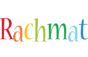 Rachmat birthday logo