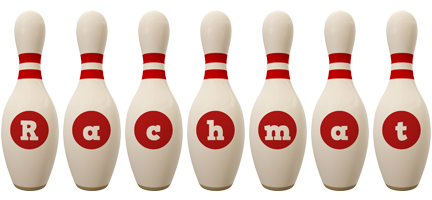 Rachmat bowling-pin logo