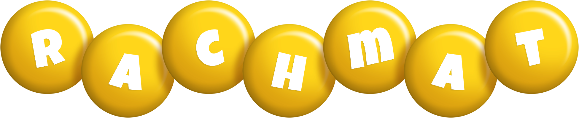 Rachmat candy-yellow logo