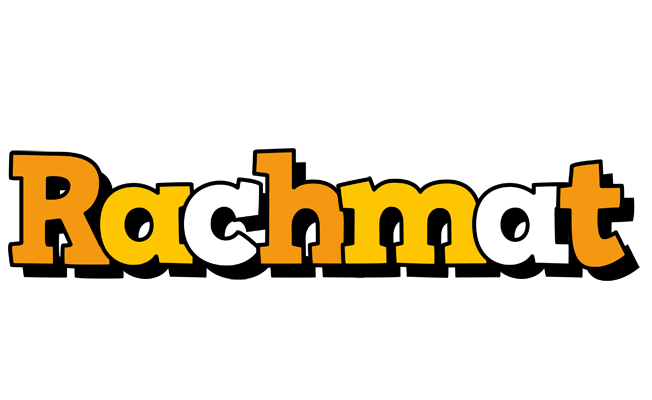 Rachmat cartoon logo