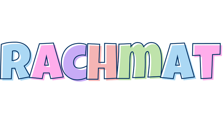Rachmat pastel logo