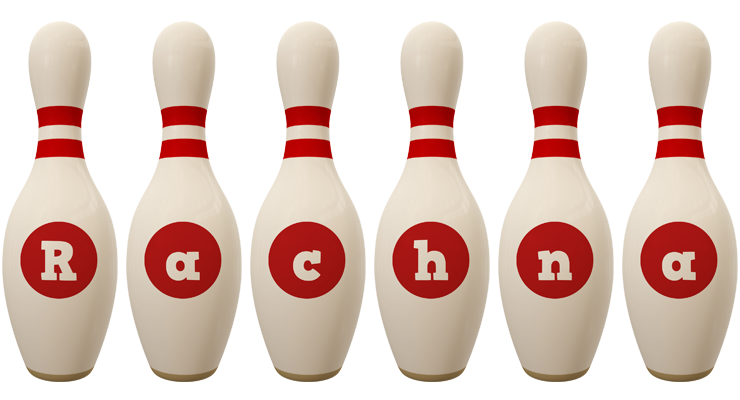 Rachna bowling-pin logo