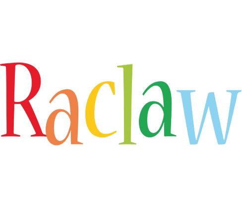 Raclaw birthday logo