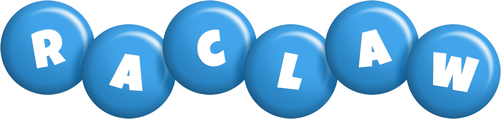 Raclaw candy-blue logo