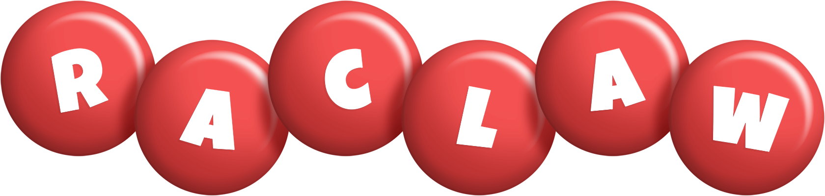 Raclaw candy-red logo