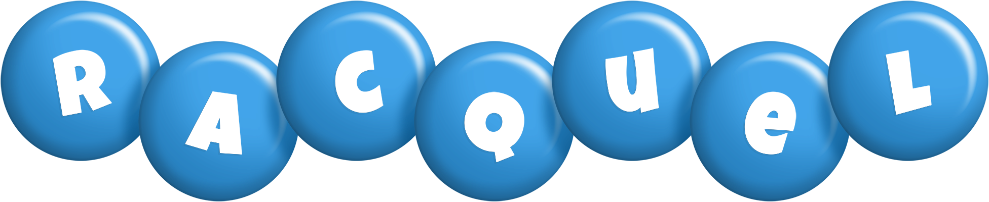 Racquel candy-blue logo