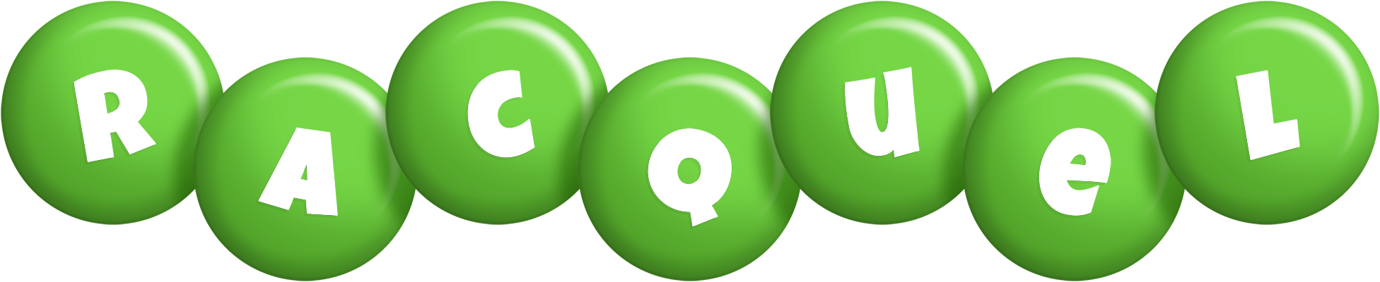 Racquel candy-green logo