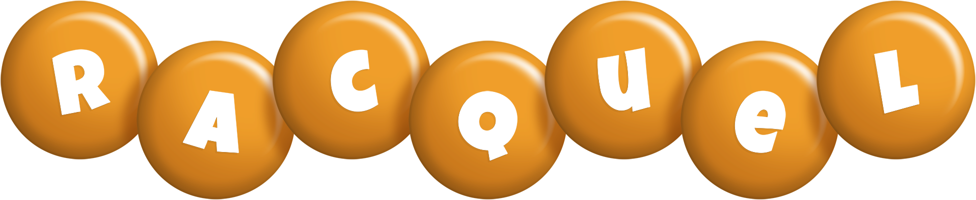 Racquel candy-orange logo