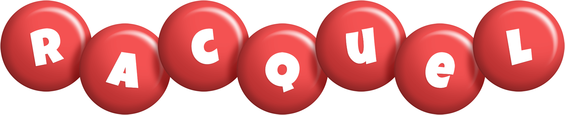 Racquel candy-red logo