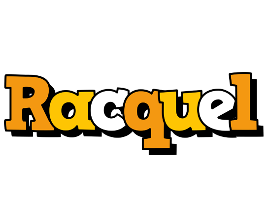 Racquel cartoon logo