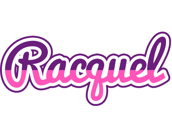 Racquel cheerful logo