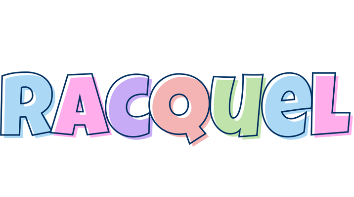 Racquel pastel logo