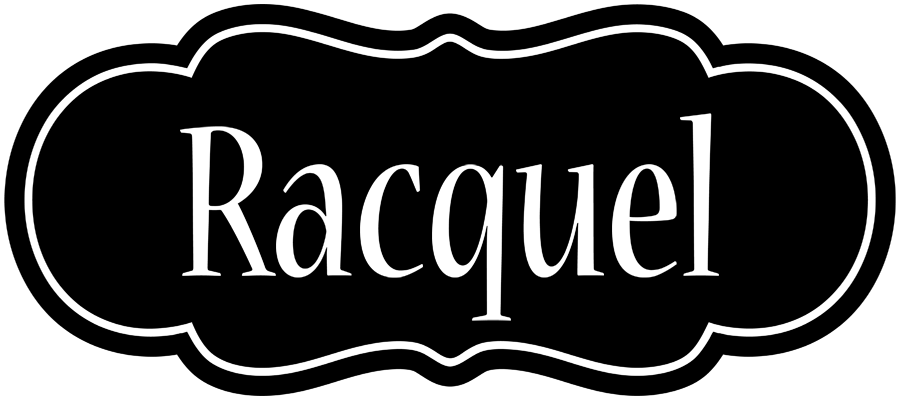 Racquel welcome logo
