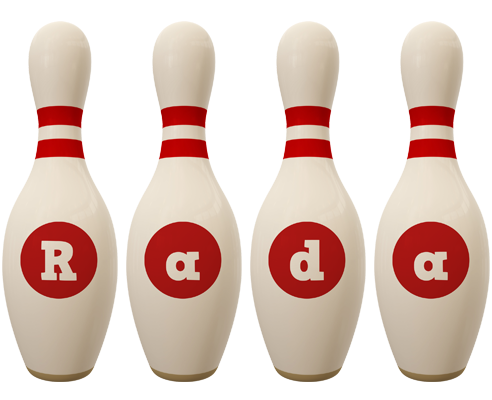 Rada bowling-pin logo