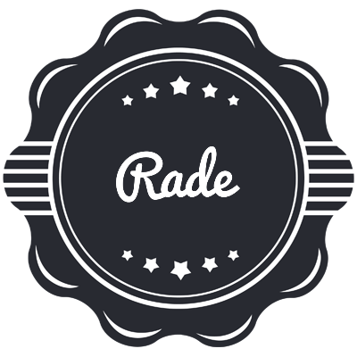 Rade badge logo