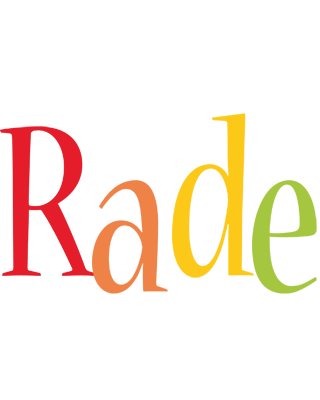 Rade birthday logo