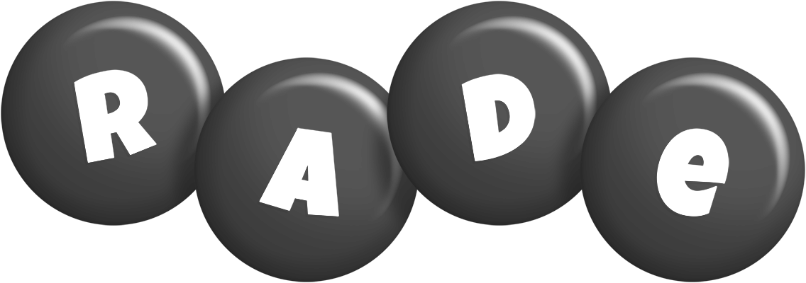 Rade candy-black logo