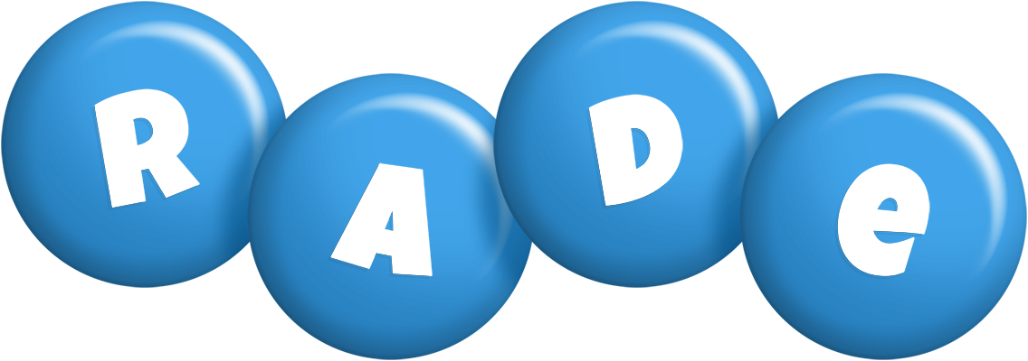 Rade candy-blue logo