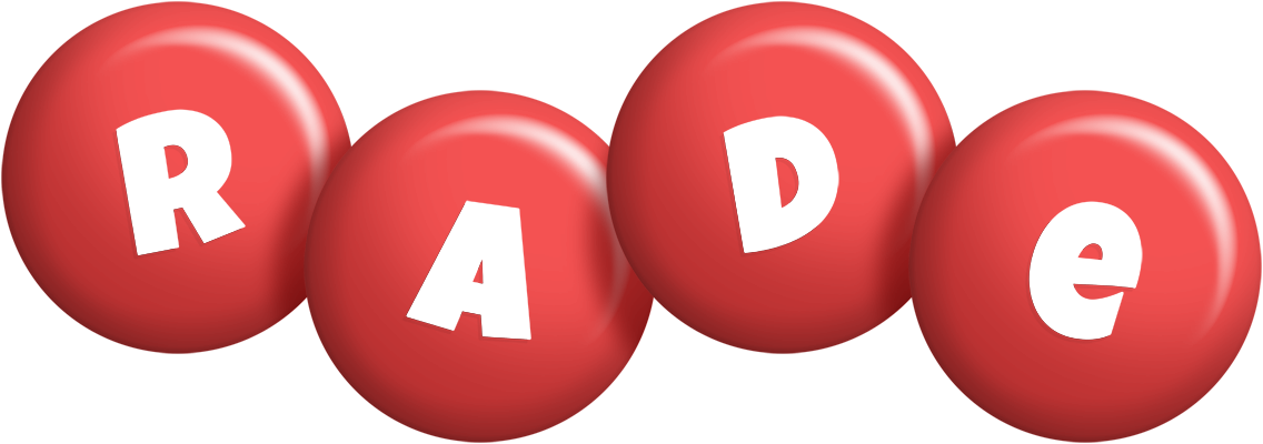 Rade candy-red logo