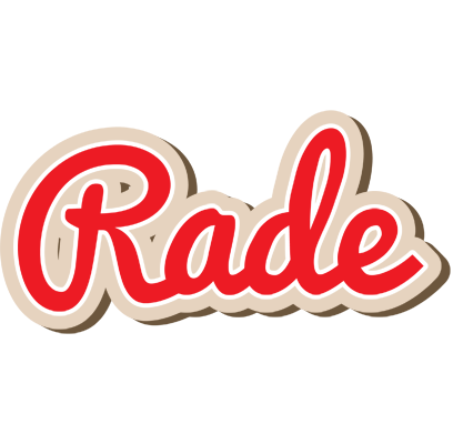 Rade chocolate logo